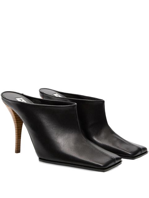 Alaïa Alaïa Square-toe Leather Mules