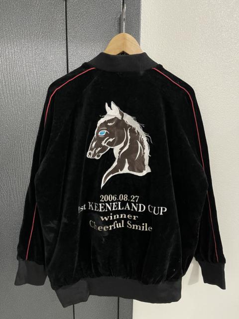 Other Designers Vintage Beams Cheerfull Smile Velvet Jacket