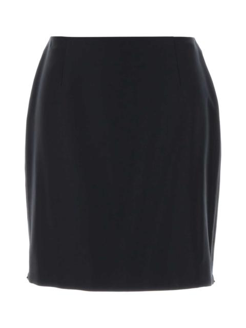 GUCCI Gucci Women Midnight Blue Wool Mini Skirt