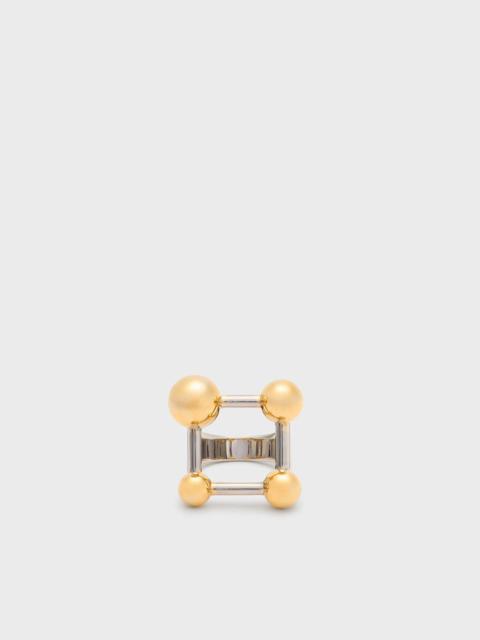 Blumarine DICE RING WITH PEARLY SPHERES