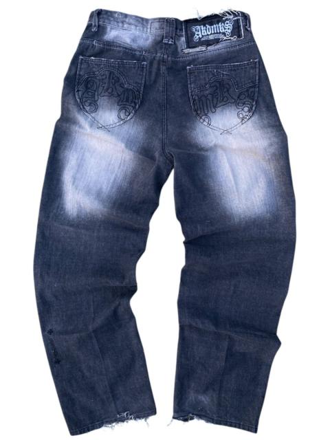 Other Designers RN0100964 AKADEMIKS DISTRESSED JEANS - 34 SIZE