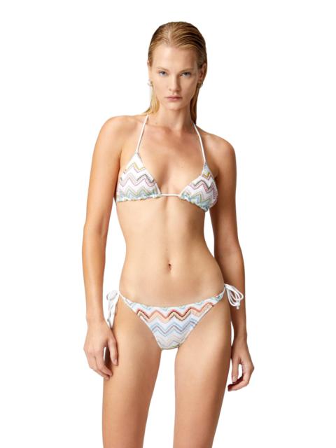 Missoni Missoni Triangle Bikini With 3d Lamé Zig Zag in Multicoloured at Nordstrom