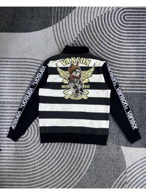 Other Designers Vanson Leathers - 🔥STEALS Vanson X T.F.O Embroidery Logo Stripes Zipper Jacket