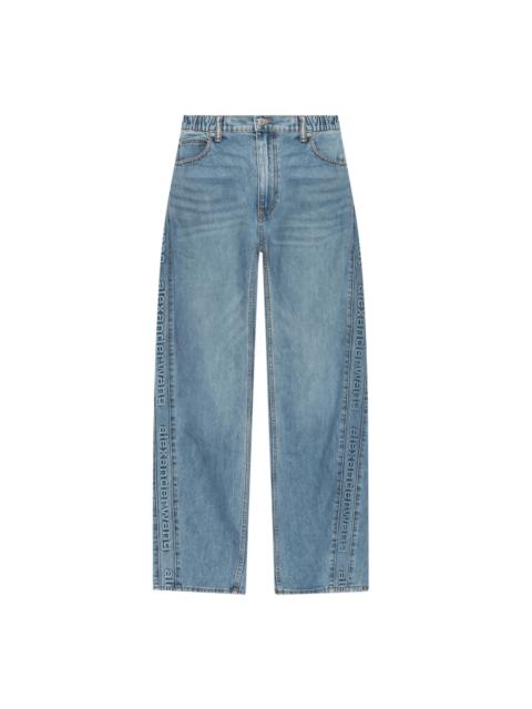 Alexander Wang Logo-Embossed Balloon Jeans