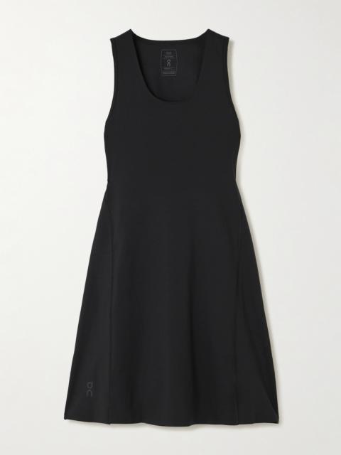 On Studio Cutout Paneled Stretch-jersey Mini Dress