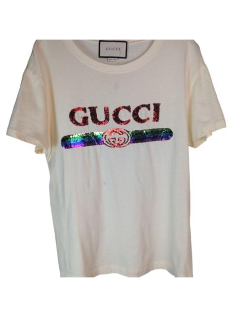 GUCCI Gucci Men's White and Cream T-shirt
