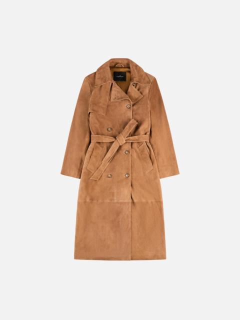 HOGAN Trench Coat in suede