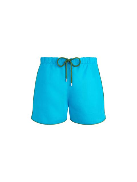 Vilebrequin Men Linen Swim Trunks Solid
