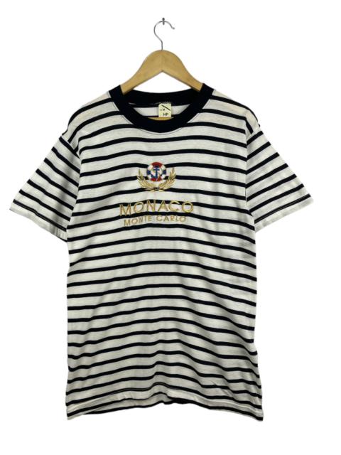 Other Designers Vintage - Vintage Monaco Monte Carlo Striped Tee