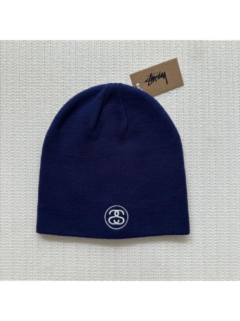 Stüssy Stussy Small SS Link Skull Cap Beanie Hat / Navy