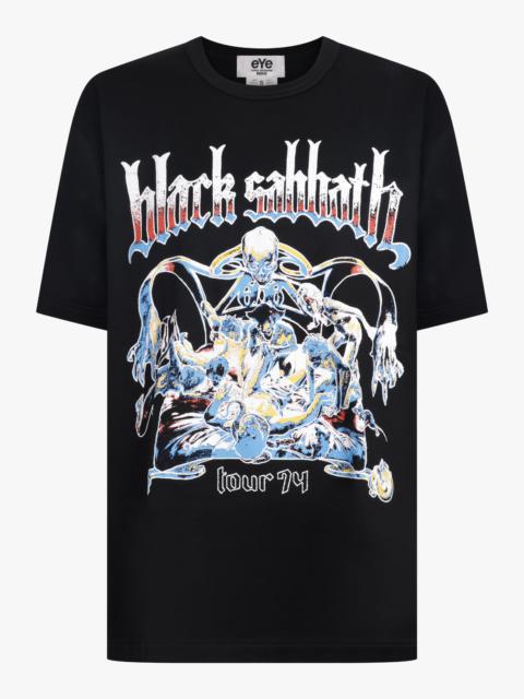 Junya Watanabe MAN BLACK SABBATH PRINT S/S T-SHIRT | BLACK/MULTI