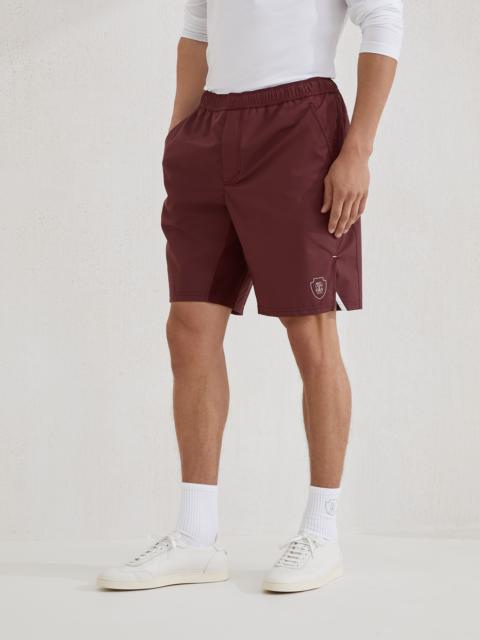 Brunello Cucinelli Nylon shorts with logo