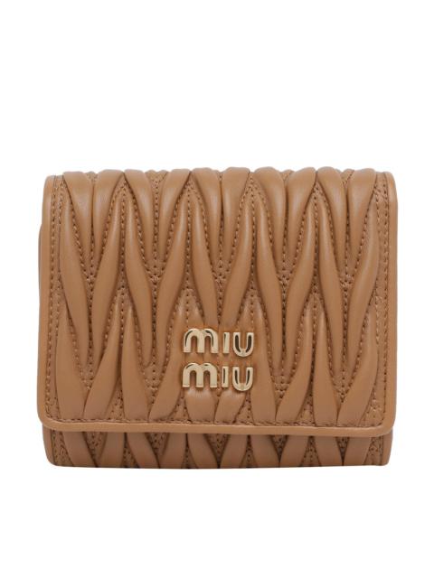 Miu Miu Miu Miu Women Matelasse' Logo Wallet