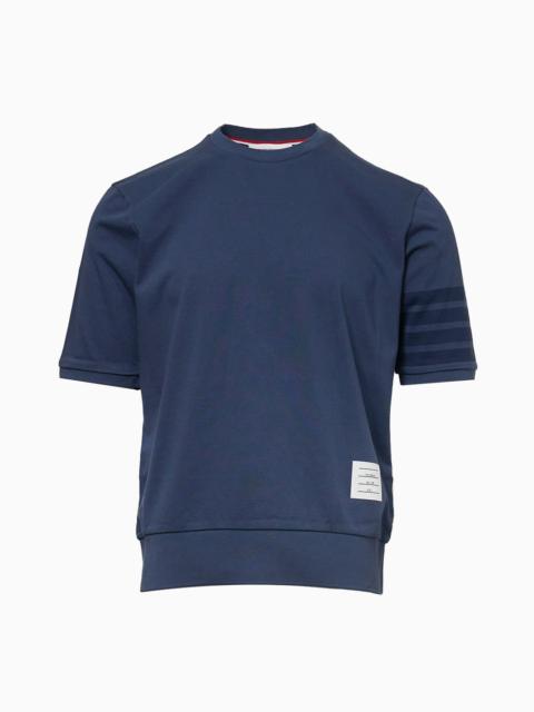 Thom Browne Garment Dyed Short Sleeve Rib Top