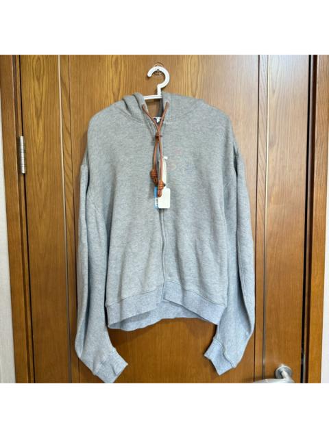 Loewe Loewe Embroidered Logo Zip-Up Hooded Sweater