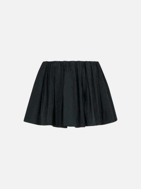 BLACK POLYESTER SHORTS SKIRT