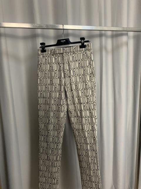 Dior Dior x Stussy collaboration full-logo pants
