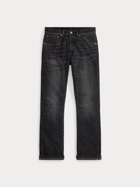 RRL by Ralph Lauren Slim Boot Distressed Selvedge Jean