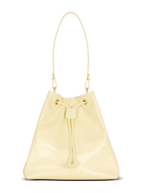 Balmain Balmain Pulse calfskin leather backpack in Yellow at Nordstrom