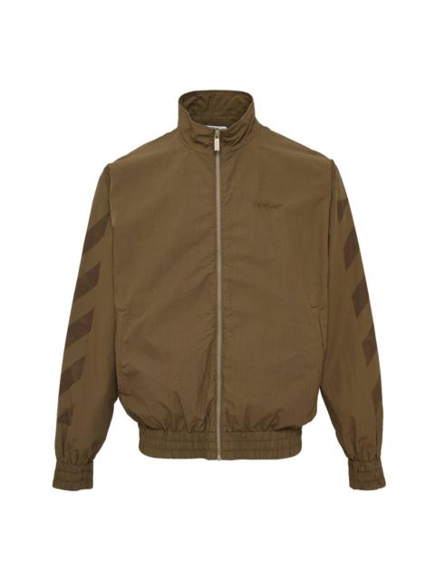 Off-White Diagonal Cotton Tracktop