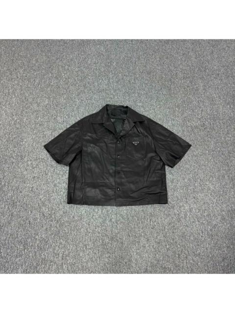 Prada Prada Soft Sheepskin Leather Shirt