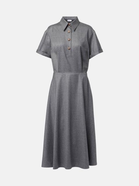 Brunello Cucinelli Virgin wool shirt dress
