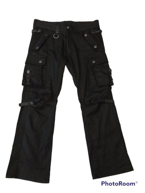 Other Designers Distressed Denim - bondage cargo pant semantic design bootcut