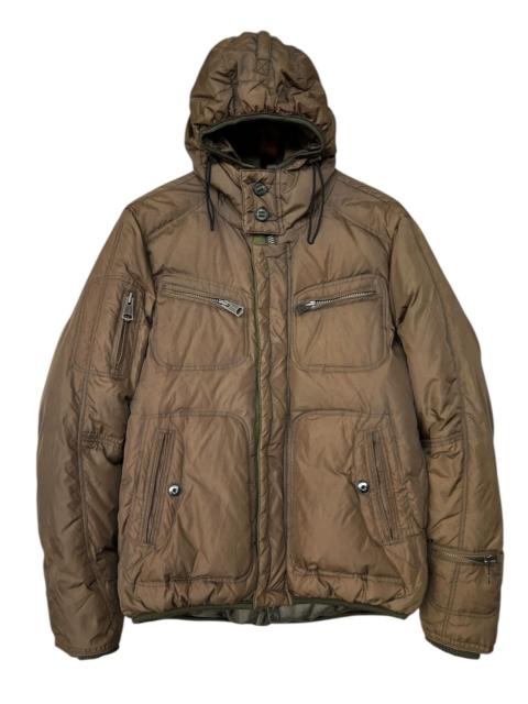 Nano Universe Japan Brown Puffer Jacket Hoodie
