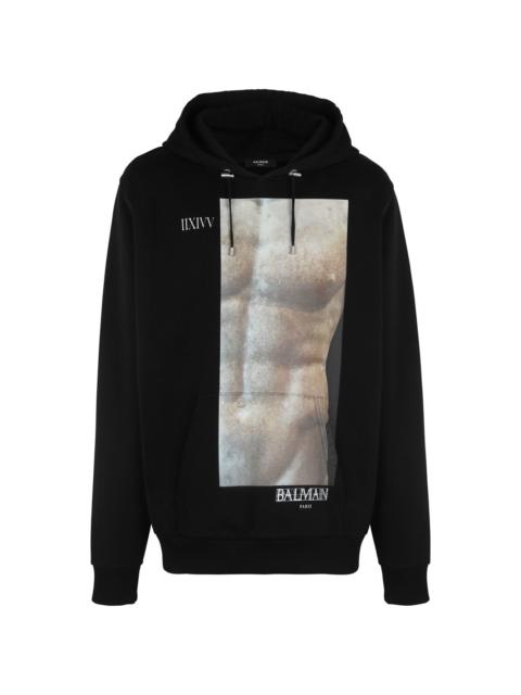 Balmain graphic-print hoodie