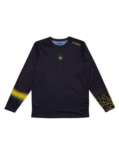 SPYDER Mens Jamaica Arc Long Sleeve Crew - Black