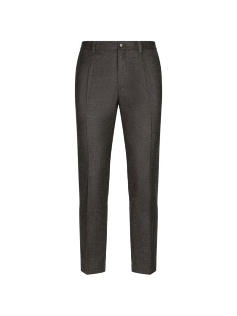 tapered virgin-wool trousers