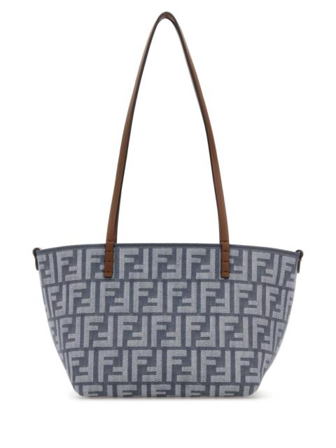 FENDI Fendi Women Embroidered Denim Small Roll Reversible Shopping Bag