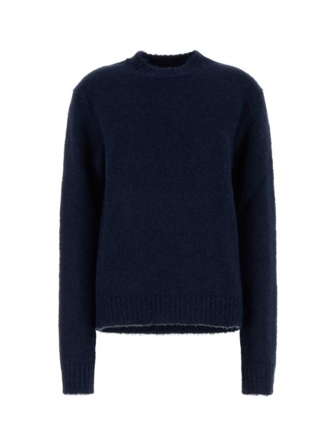 Jil Sander Navy blue alpaca blend oversize sweater