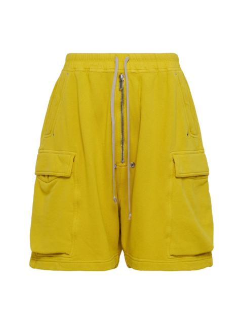 Rick Owens DRKSHDW Cargobela Shorts Slub Felpa