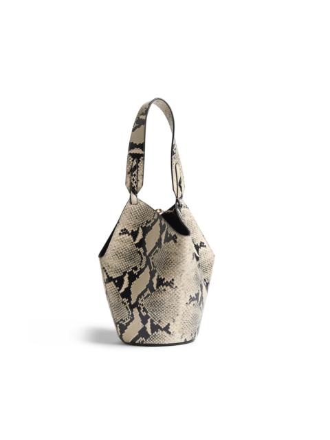 KHAITE Lotus Mini Tote python