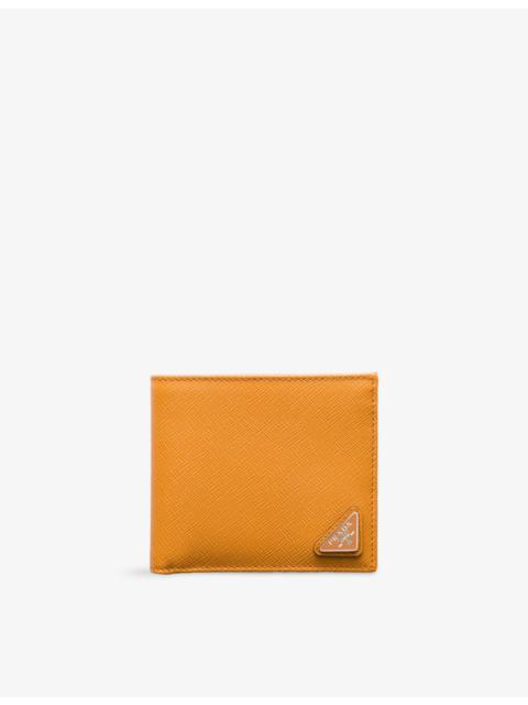 Prada Logo-plaque Saffiano leather wallet