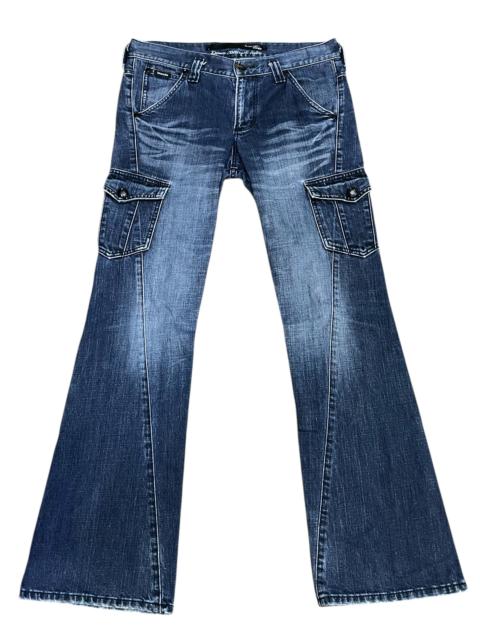 Other Designers 🔥SICK💥WRANGLER x DEUX JAPAN Euro Fit FLARE Denim Cargo