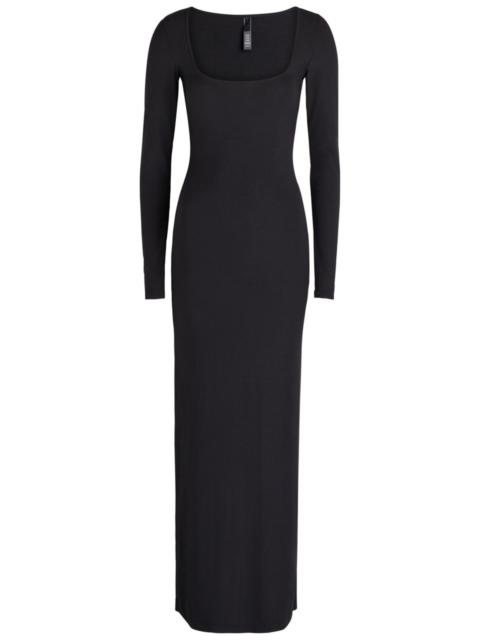 SKIMS Skims Ribbed Modal-blend Maxi Dress