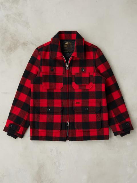 Iron Heart 19-RED - Wool Hunting Jacket - Red Buffalo Check