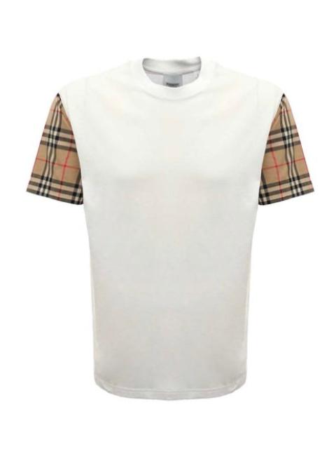 Burberry Burberry Check sleeve cotton t-shirt