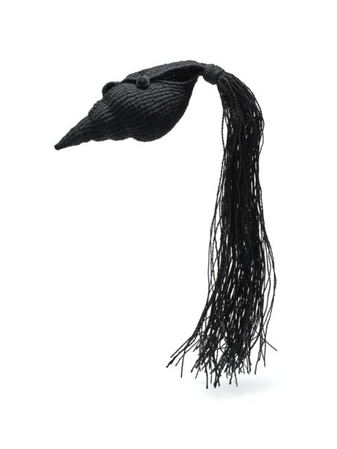 Cult Gaia Camilla Woven Clutch black