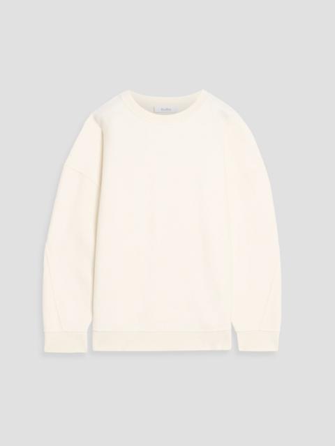 Max Mara Elvira brushed wool-blend fleece sweatshirt