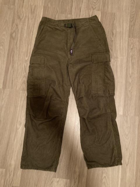 The North Face Corduroy cargo pants olive size 30