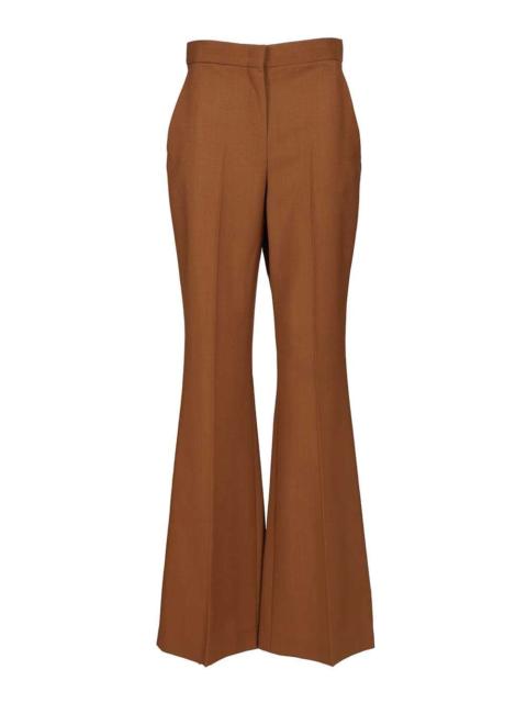 FENDI Fendi Women Brown Wool And Mohair Trousers