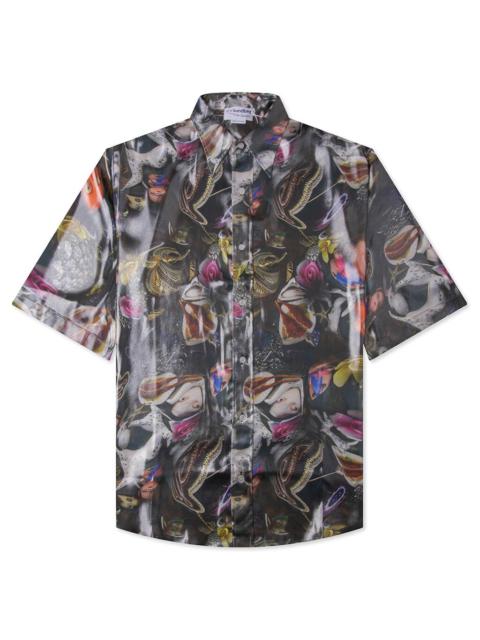 Acne Studios SHORT SLEEVE SHIRT - BLACK/MULTI