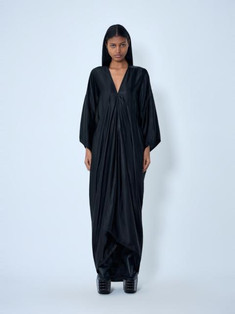 Rick Owens Silk Draped Maxi Dress