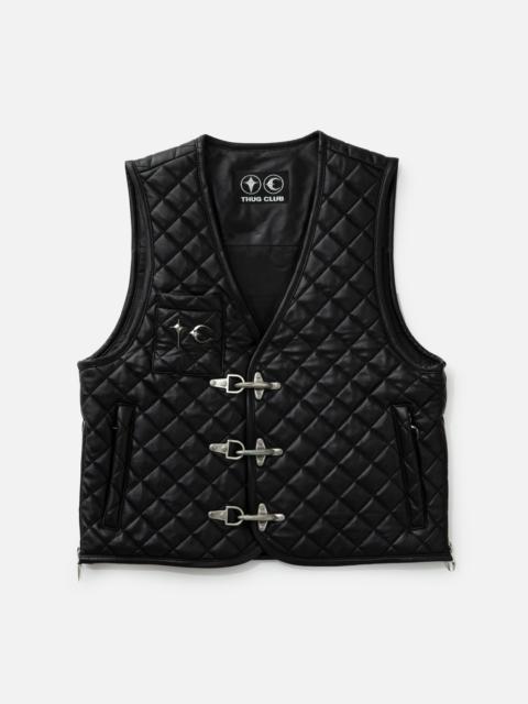 Thug Club TC BONE LEATHER QUILTED VEST