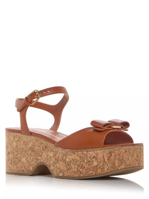 FERRAGAMO Women's Selna Platform Wedge Sandals