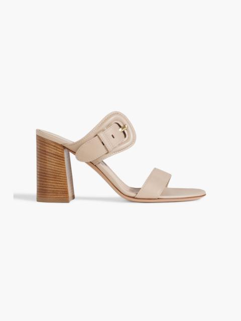 Gianvito Rossi Buckled leather mules
