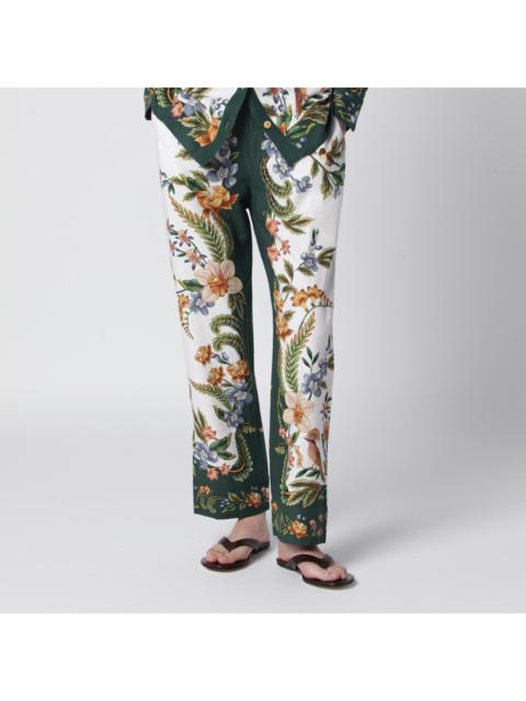 FARM RIO Farm Rio Sand Nature Trousers In Linen Blend Women